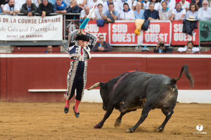 Mont-de-Marsan corrida de la Quinta pour Juan Bautista - Emilio de Justo - Thomas DUFAU