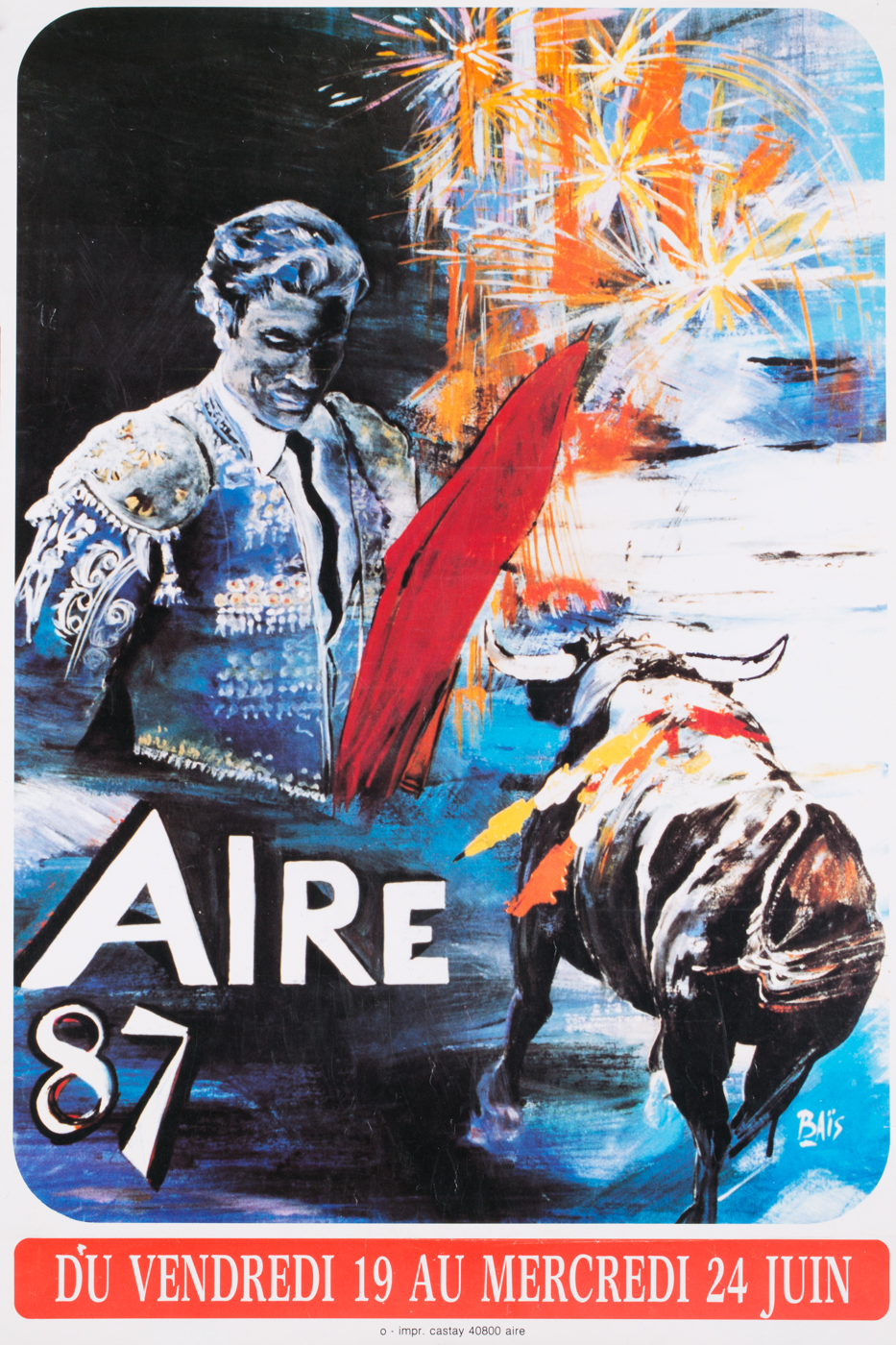 Affiches taurines Aire sur l'Adour