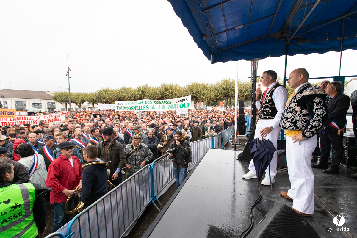 Manifestation chasses traditionnelles à Mont-de-Marsan