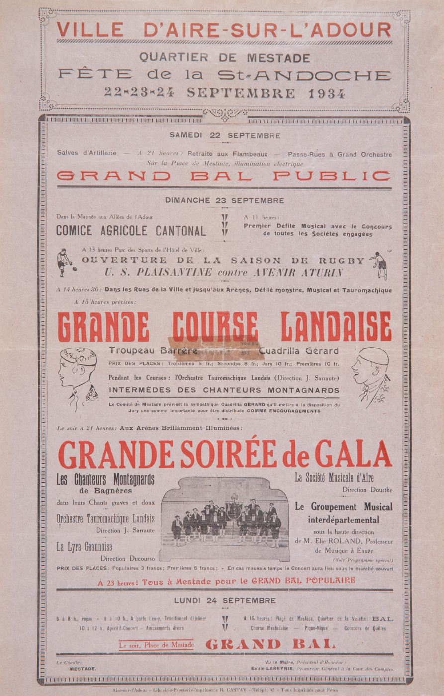 Affiches taurines Aire sur l'Adour