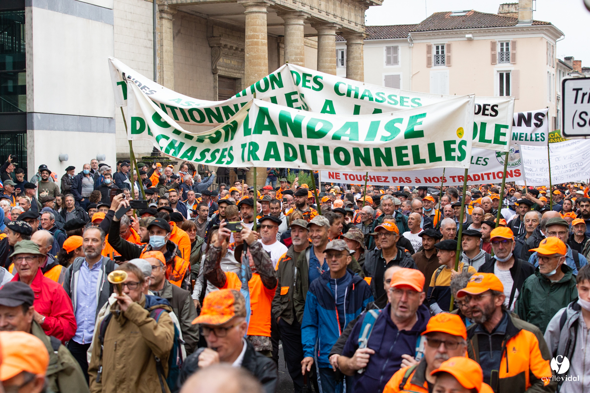 Manifestation chasses traditionnelles à Mont-de-Marsan