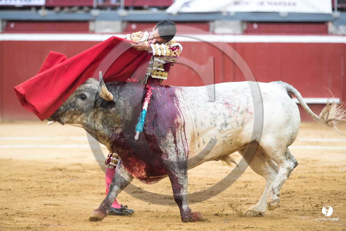 Mont-de-Marsan corrida de la Quinta pour Juan Bautista - Emilio de Justo - Thomas DUFAU