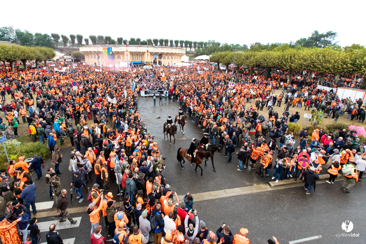 Manifestation chasses traditionnelles à Mont-de-Marsan