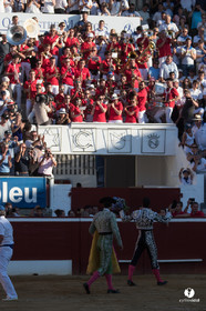 Mont-de-Marsan corrida de Dolores Aguirre pour Octavio Chacon - Pepe Moral - Juan Léal