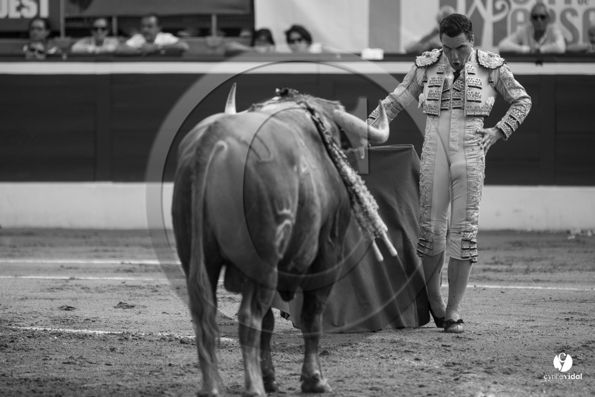 Mont-de-Marsan corrida de Dolores Aguirre pour Octavio Chacon - Pepe Moral - Juan Léal