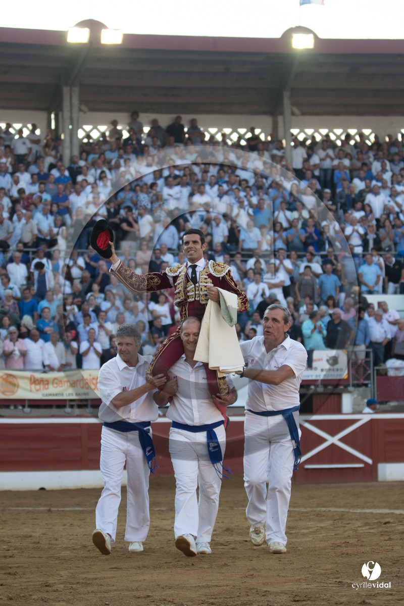 Mont-de-Marsan corrida de la Quinta pour Juan Bautista - Emilio de Justo - Thomas DUFAU