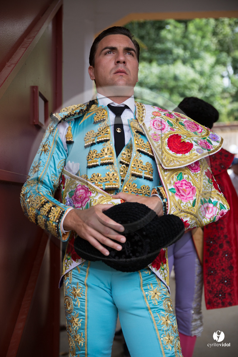 Mont-de-Marsan corrida de Dolores Aguirre pour Octavio Chacon - Pepe Moral - Juan Léal