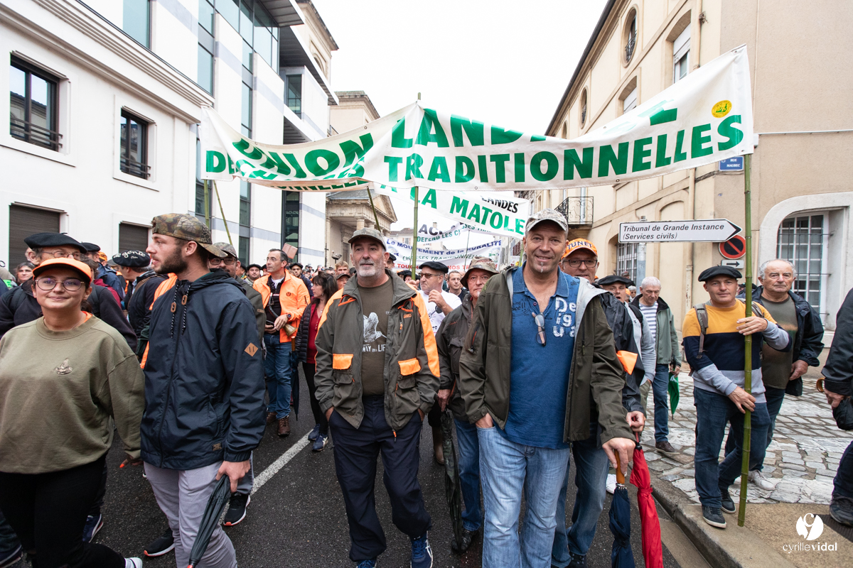 Manifestation chasses traditionnelles à Mont-de-Marsan