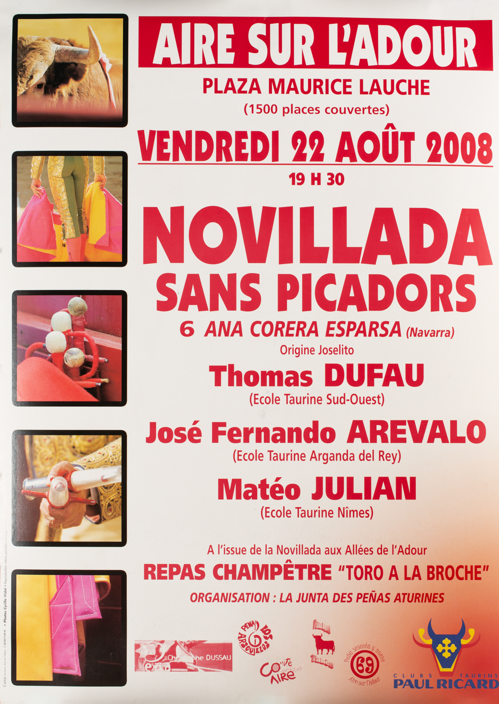 Affiches taurines Aire sur l'Adour