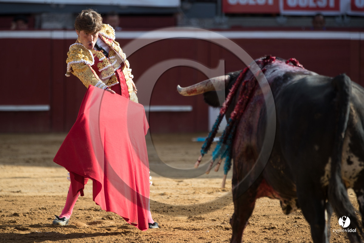 Mont-de-Marsan corrida de Dolores Aguirre pour Octavio Chacon - Pepe Moral - Juan Léal