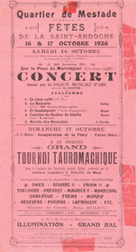 Affiches taurines Aire sur l'Adour