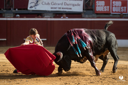 Mont-de-Marsan corrida de Dolores Aguirre pour Octavio Chacon - Pepe Moral - Juan Léal