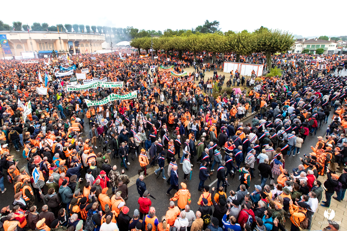 Manifestation chasses traditionnelles à Mont-de-Marsan
