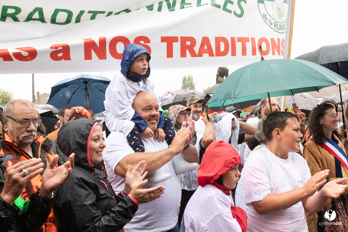 Manifestation chasses traditionnelles à Mont-de-Marsan