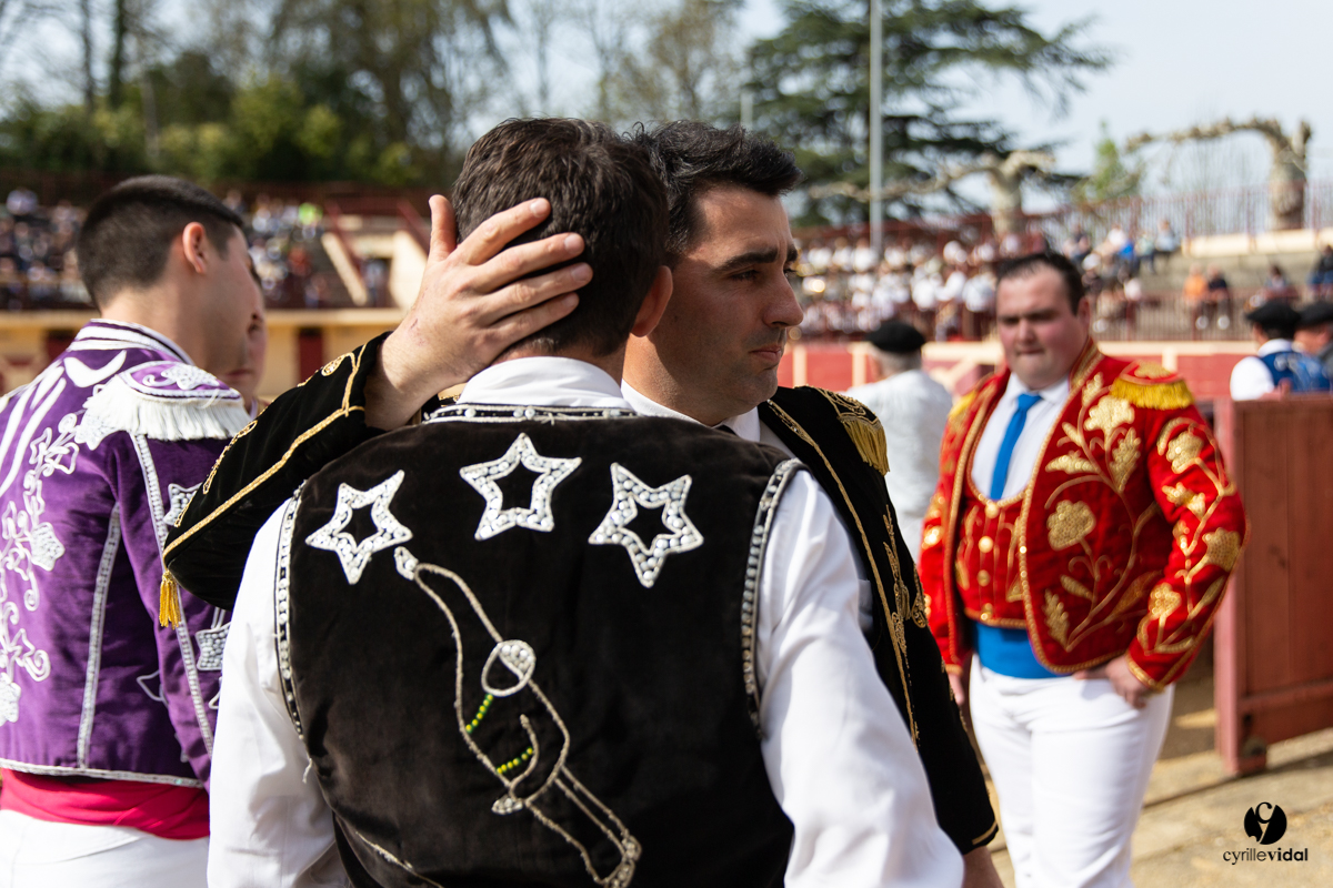 Course landaise Le Houga Ganadéria Dussau Cuadrilla Alexandre Brethes