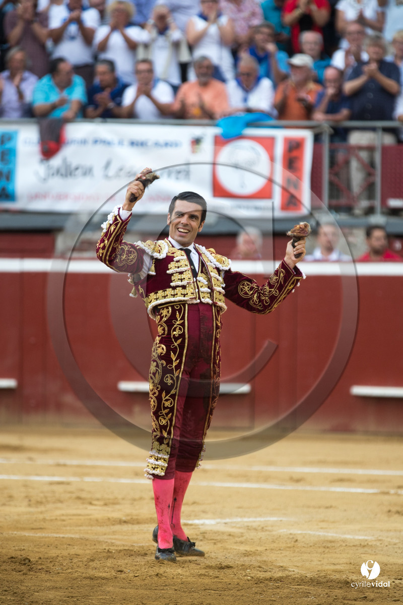 Mont-de-Marsan corrida de la Quinta pour Juan Bautista - Emilio de Justo - Thomas DUFAU