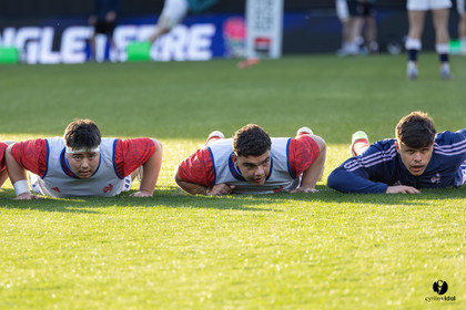 Grand chelem du XV de France U20 dans le tournoi des 6 nations après la victoire 31-28 contre l'Angleterre au Stade Marcel Deflandre de La Rochelle