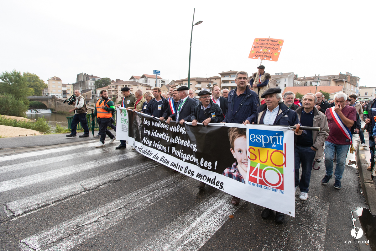 Manifestation chasses traditionnelles à Mont-de-Marsan