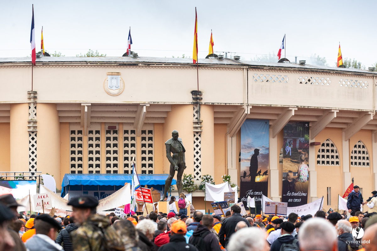 Manifestation chasses traditionnelles à Mont-de-Marsan