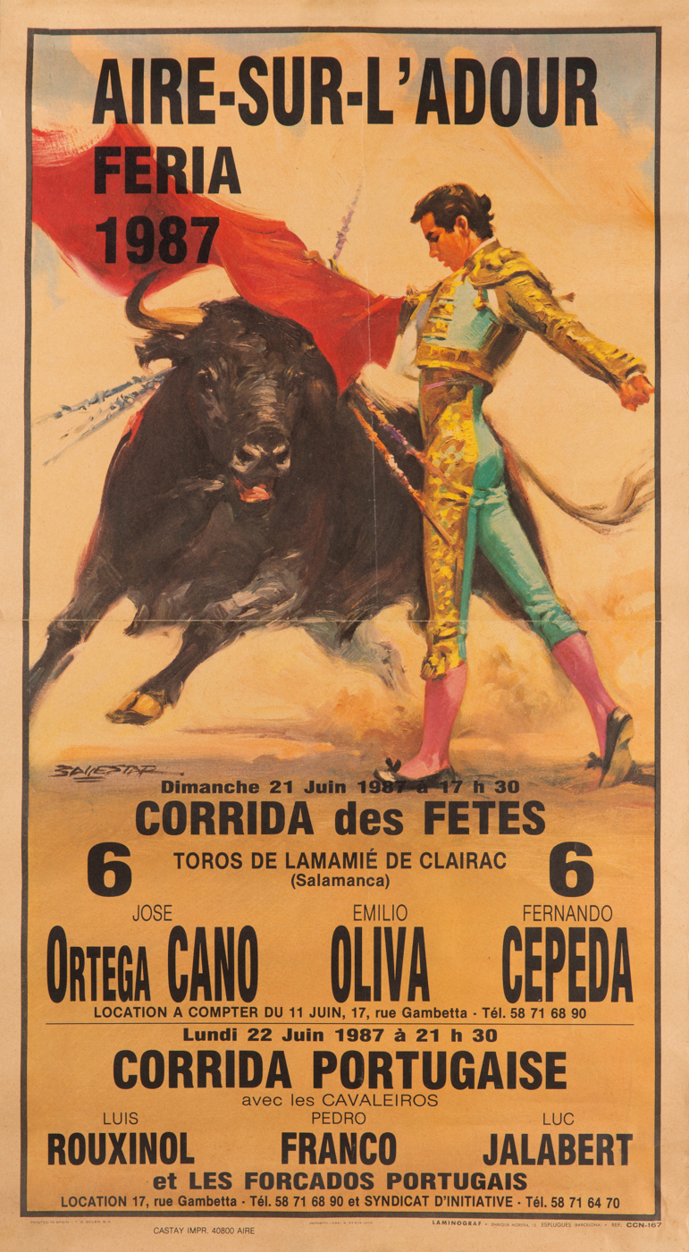 Affiches taurines Aire sur l'Adour