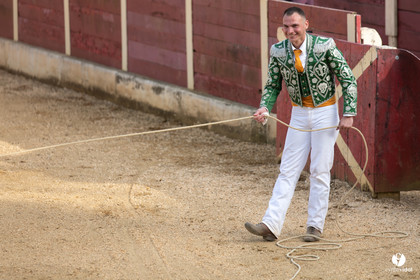 Course landaise Le Houga Ganadéria Dussau Cuadrilla Alexandre Brethes