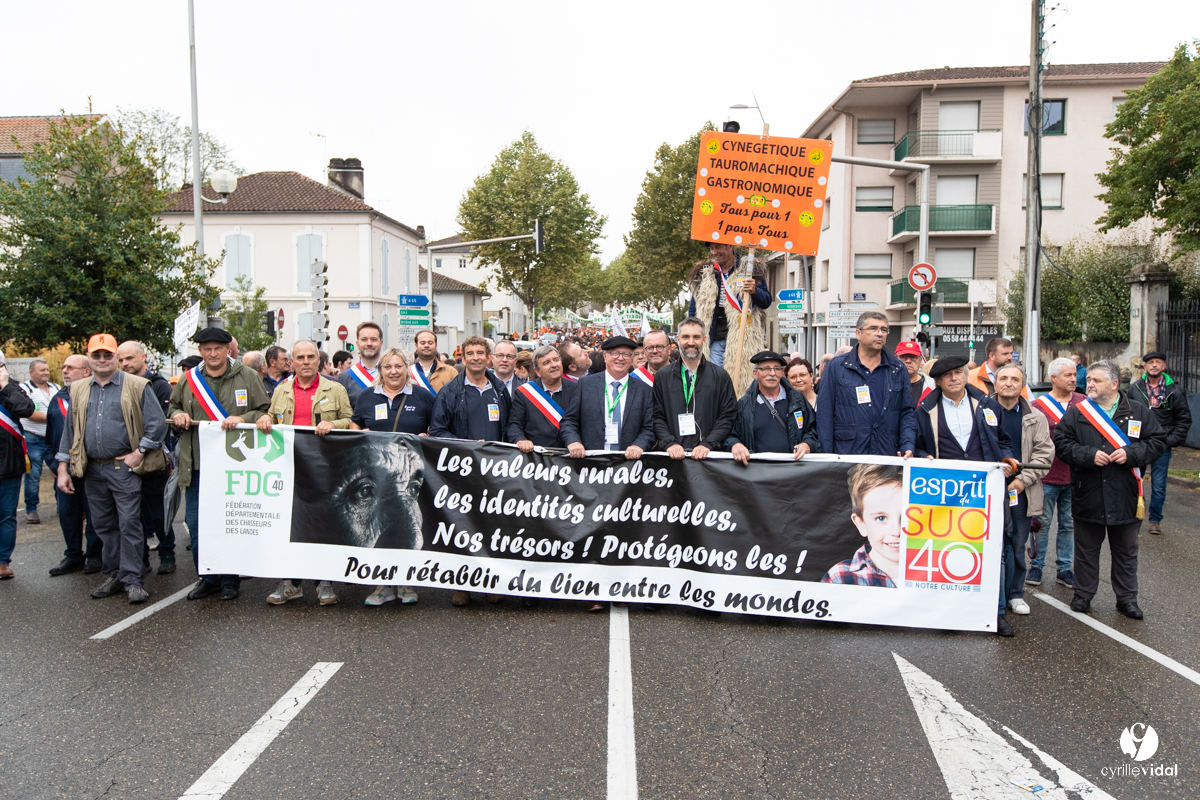 Manifestation chasses traditionnelles à Mont-de-Marsan