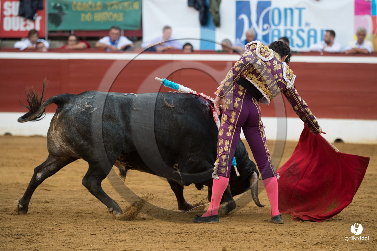 Mont-de-Marsan corrida de la Quinta pour Juan Bautista - Emilio de Justo - Thomas DUFAU