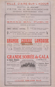 Affiches taurines Aire sur l'Adour