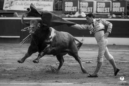 Mont-de-Marsan corrida de Dolores Aguirre pour Octavio Chacon - Pepe Moral - Juan Léal