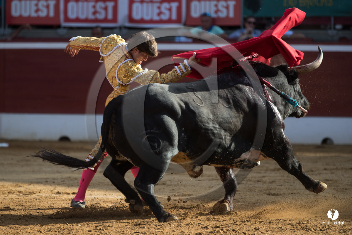 Mont-de-Marsan corrida de Dolores Aguirre pour Octavio Chacon - Pepe Moral - Juan Léal
