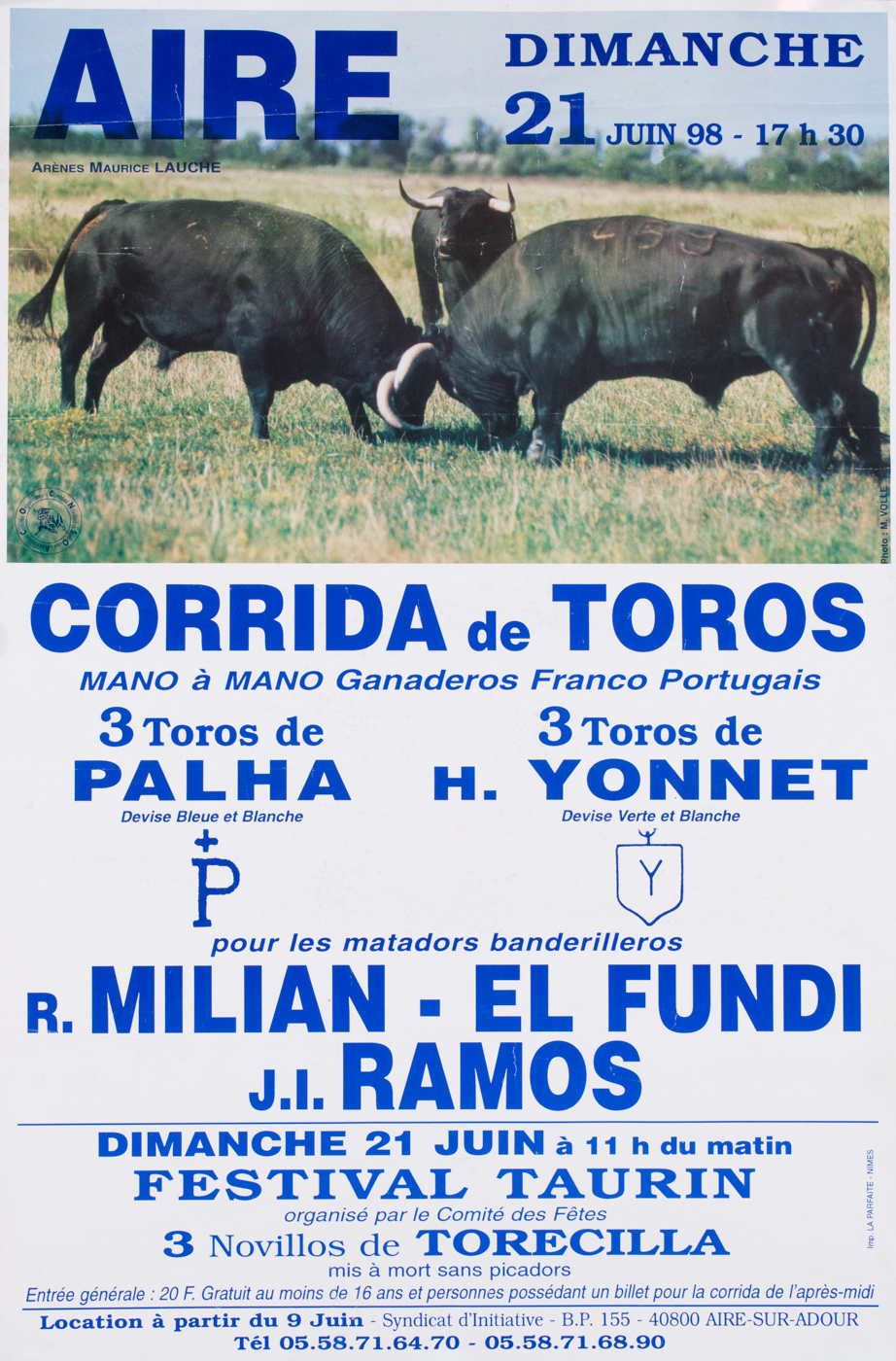 Affiches taurines Aire sur l'Adour
