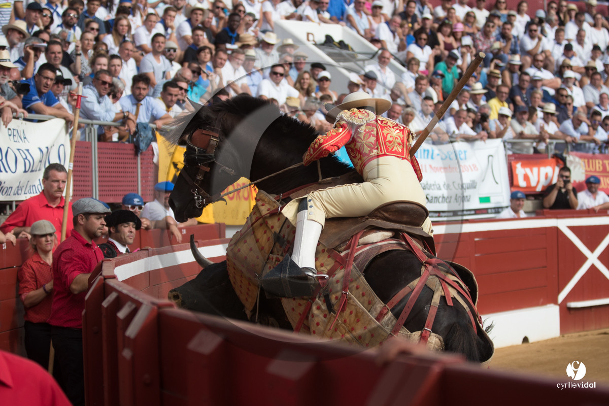 Mont-de-Marsan corrida de Dolores Aguirre pour Octavio Chacon - Pepe Moral - Juan Léal