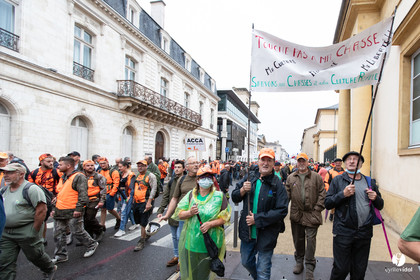Manifestation chasses traditionnelles à Mont-de-Marsan