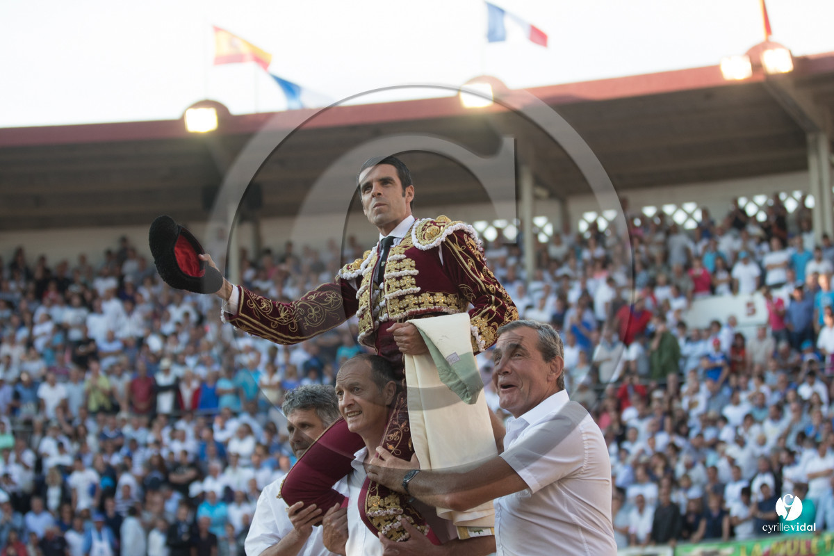 Mont-de-Marsan corrida de la Quinta pour Juan Bautista - Emilio de Justo - Thomas DUFAU