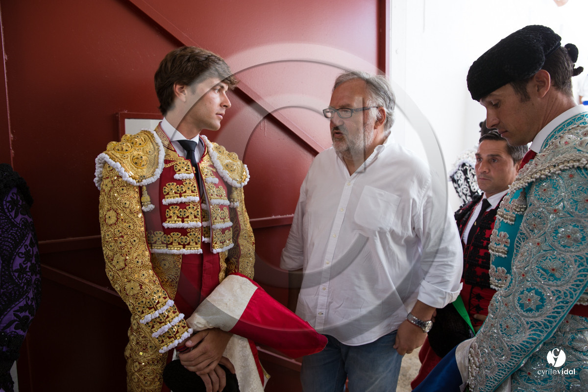 Mont-de-Marsan corrida de Dolores Aguirre pour Octavio Chacon - Pepe Moral - Juan Léal