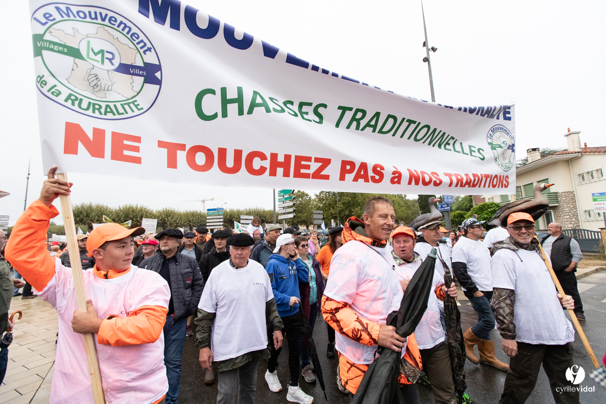Manifestation chasses traditionnelles à Mont-de-Marsan