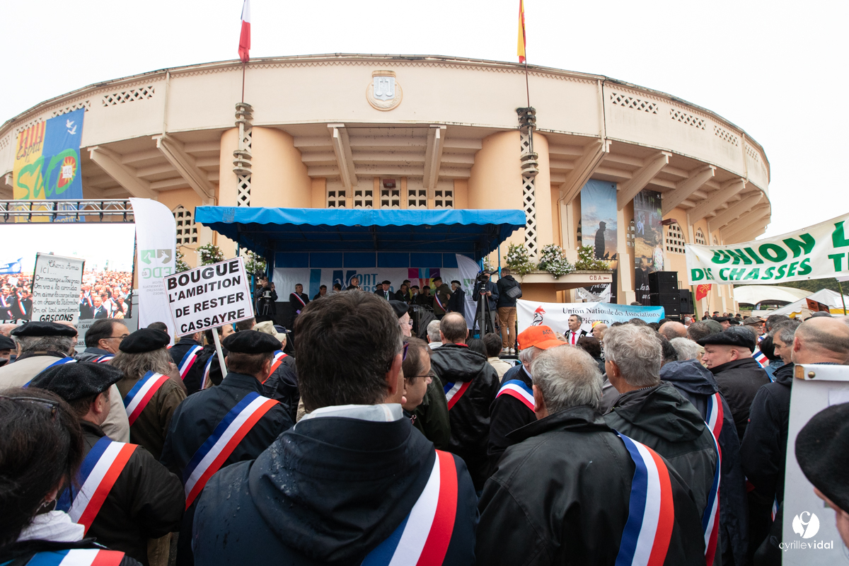 Manifestation chasses traditionnelles à Mont-de-Marsan
