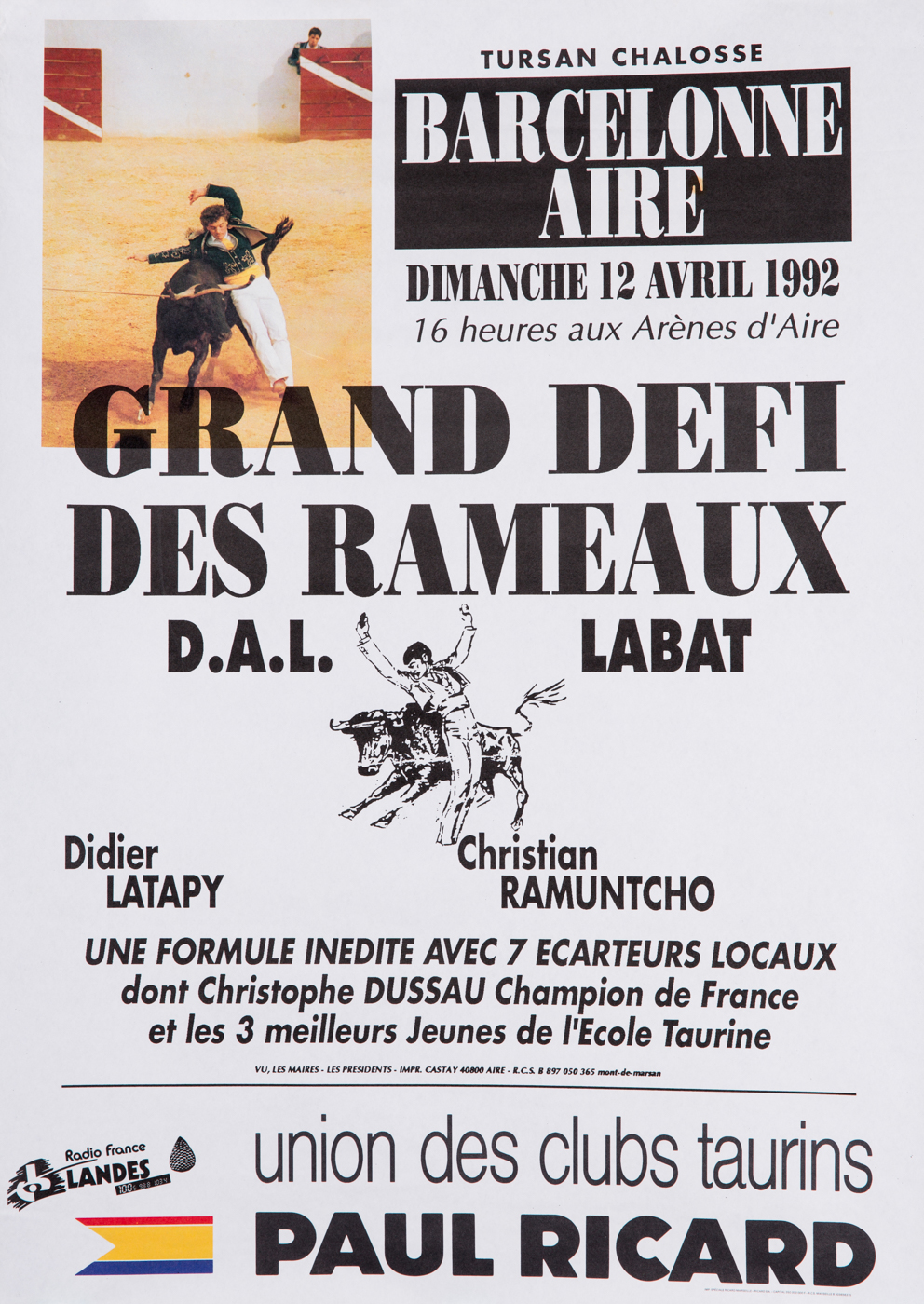 Affiches taurines Aire sur l'Adour