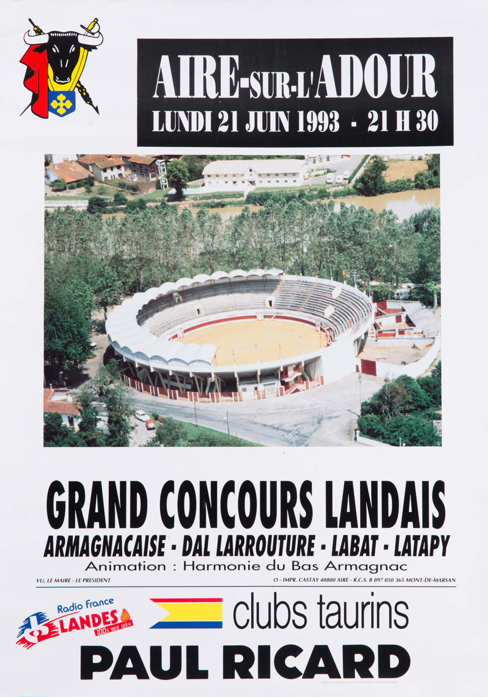 Affiches taurines Aire sur l'Adour