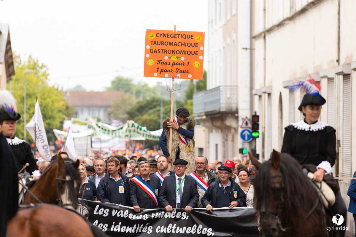 Manifestation chasses traditionnelles à Mont-de-Marsan