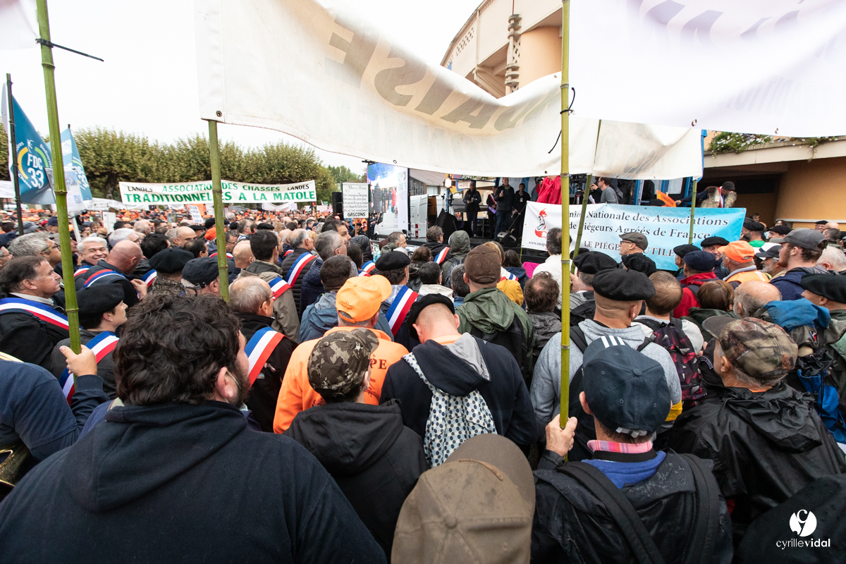 Manifestation chasses traditionnelles à Mont-de-Marsan