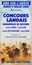 Affiches taurines Aire sur l'Adour