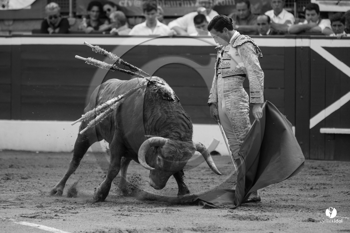 Mont-de-Marsan corrida de Dolores Aguirre pour Octavio Chacon - Pepe Moral - Juan Léal