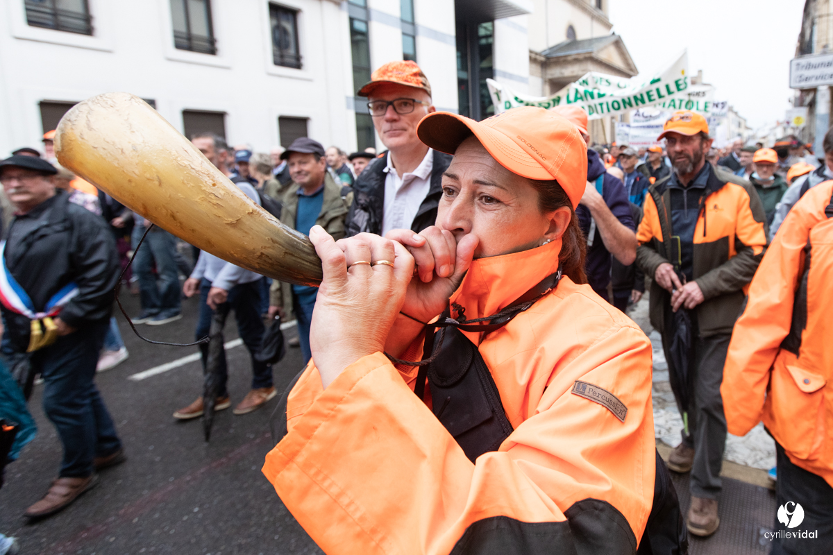 Manifestation chasses traditionnelles à Mont-de-Marsan