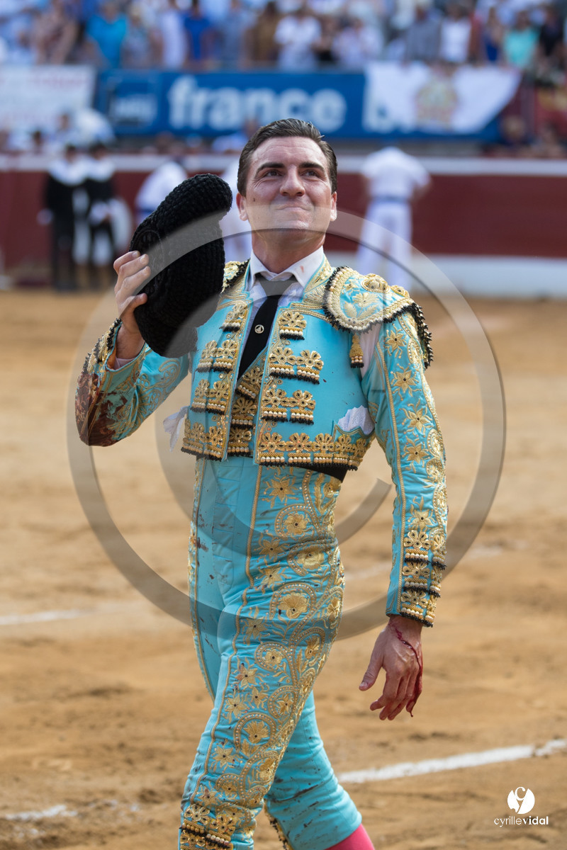 Mont-de-Marsan corrida de Dolores Aguirre pour Octavio Chacon - Pepe Moral - Juan Léal