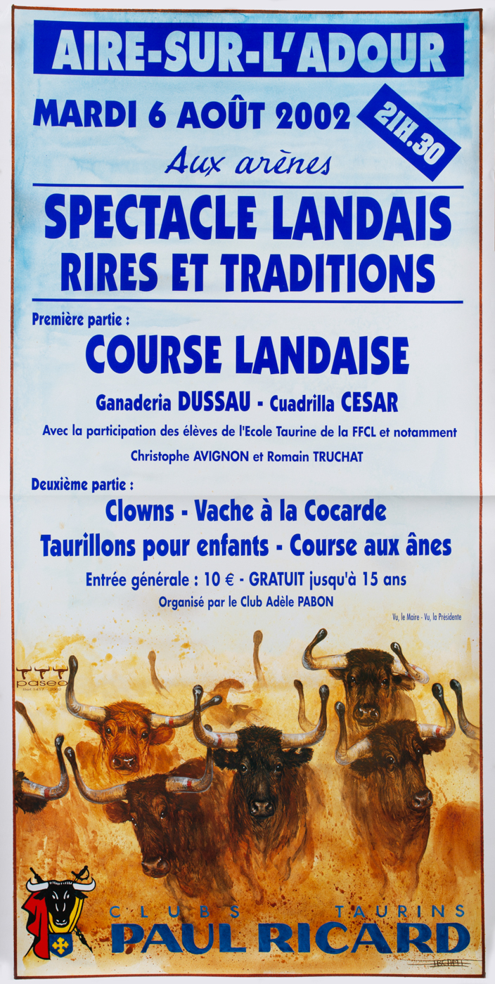 Affiches taurines Aire sur l'Adour