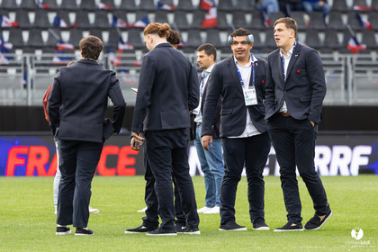 Grand chelem du XV de France U20 dans le tournoi des 6 nations après la victoire 31-28 contre l'Angleterre au Stade Marcel Deflandre de La Rochelle
