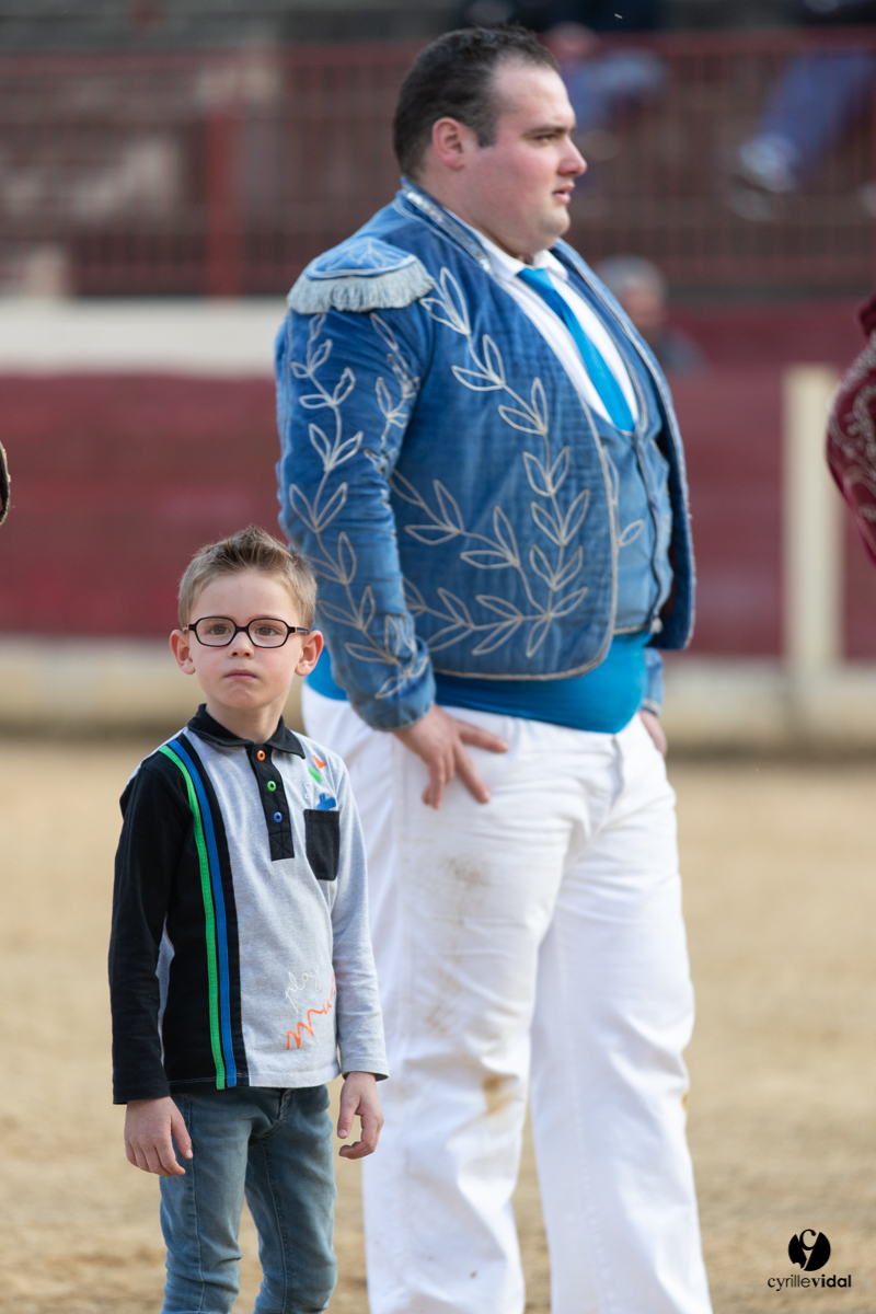 Course landaise Le Houga Ganadéria Dussau Cuadrilla Alexandre Brethes