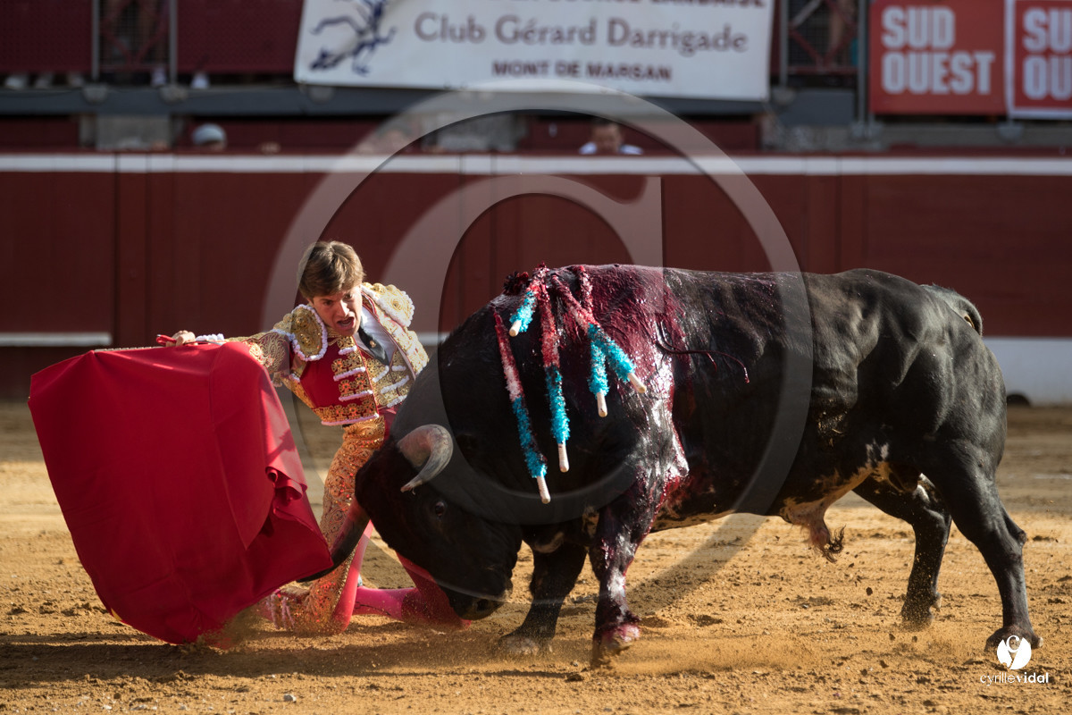 Mont-de-Marsan corrida de Dolores Aguirre pour Octavio Chacon - Pepe Moral - Juan Léal