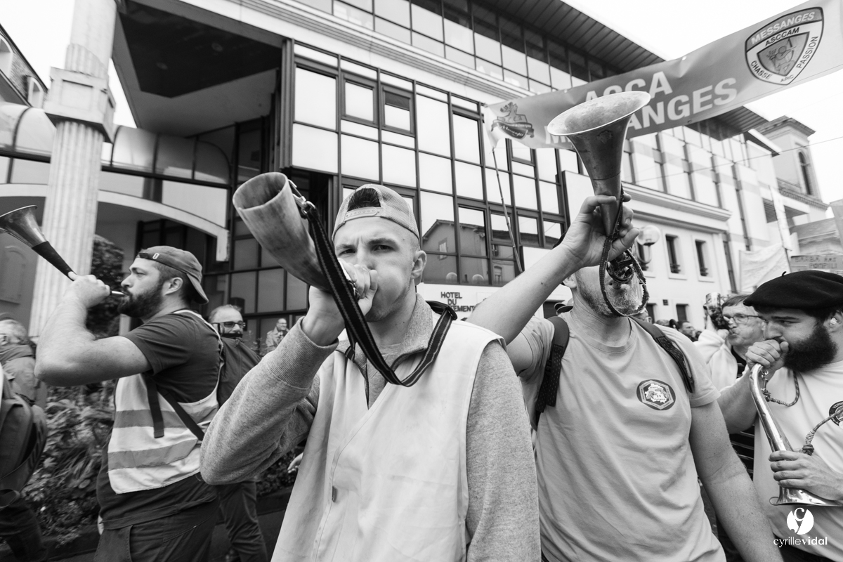Manifestation chasses traditionnelles à Mont-de-Marsan